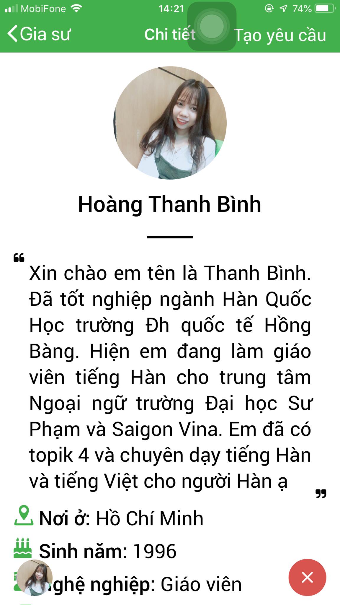 App Daykemtainha.vn tiếng Hàn Online